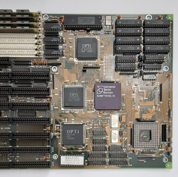 DataExpert OPTI-386WB ISA retro Mainboard + AMD 80386DX 33MHz + 4MB SIMM RAM - Image 3