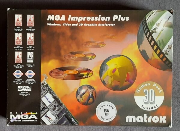 Matrox MGA Impression Plus ISA Grafikkarte (IS-Athena R1, MGA-IMP+/A, 2MB, OVP)