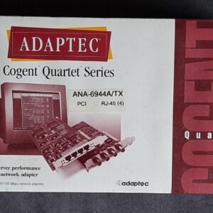 Adaptec / Cogent Quartet Series ANA-6944A/TX PCI Netzwerkkarte (RJ45, retro,OVP)