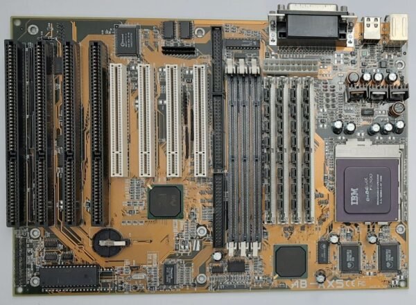 ABIT AB-AX5 i430TX Sockel 7 ISA retro Mainboard + IBM 6X86MX PR300 + 64MB RAM