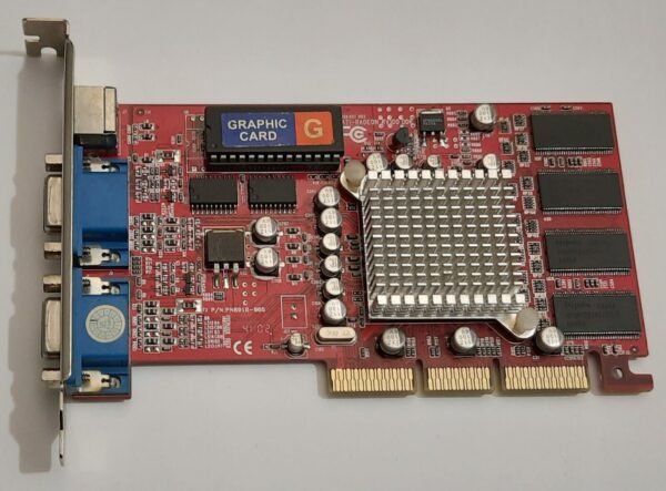 PowerMagic Radeon VE AGP Grafikkarte (Dual VGA, ATI RV100, 64MB DDR, 2002). - Image 2