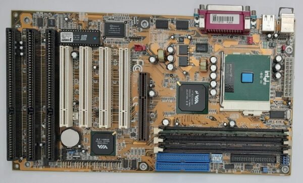 DFI CA61 Sockel 370 AGP retro Mainboard + Pentium III 866MHz + 128MB RAM