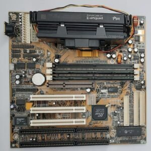 PCChips M726 AGP ISA AT/ATX retro Mainboard + Pentium II 300MHz + 128MB SD-RAM