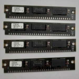 4x 1MB 30-pin SIMM RAM (IBM TPBA10900A, Micron, 70ns, retro, 1993)