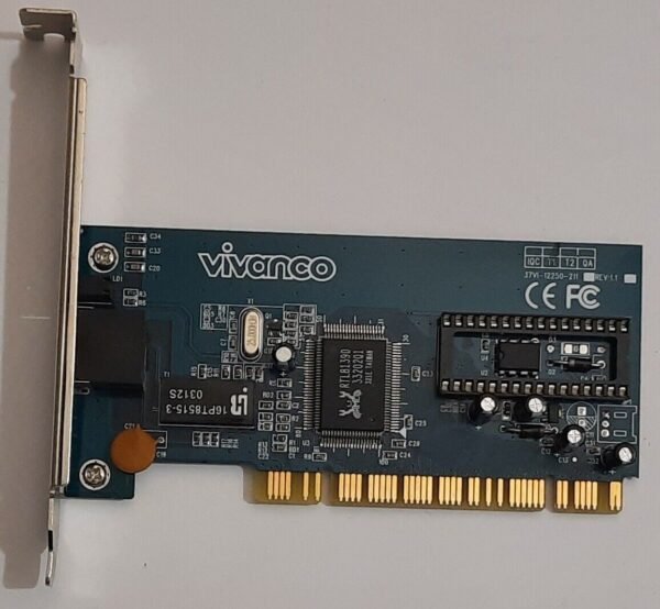 Vivanco 37VI-12250-211 PCI Netzwerkkarte (Realtek RTL8039D, RJ45, 100Mbit)