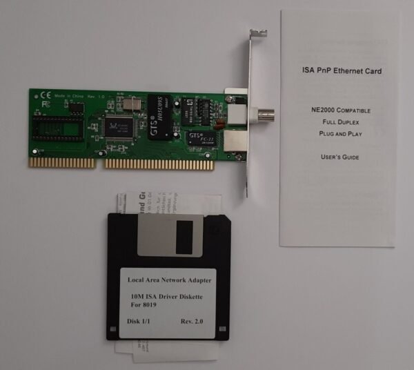 Fiber Line FL-1840 ISA Netzwerkkarte (BNC, Koax, Realtek, 1999, OVP) - Image 2