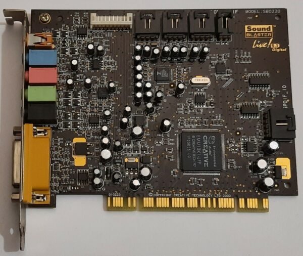 Creative Sound Blaster Live! 5.1 Digital PCI Soundkarte (SB0220, EMU10K1, 2002)