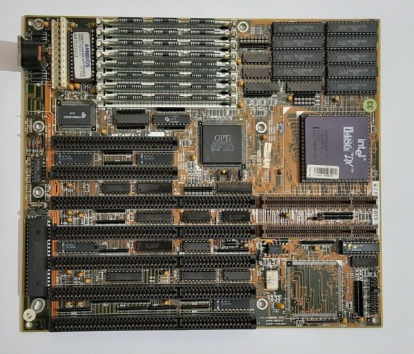 TMC NAT48PV 486 VLB ISA retro Mainboard + AMD 80486DX 33MHz + 8MB SIMM RAM