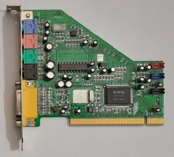 Aztech PCI 168 PCI Soundkarte (AZFIN AZF3328, 1998) + Handbuch