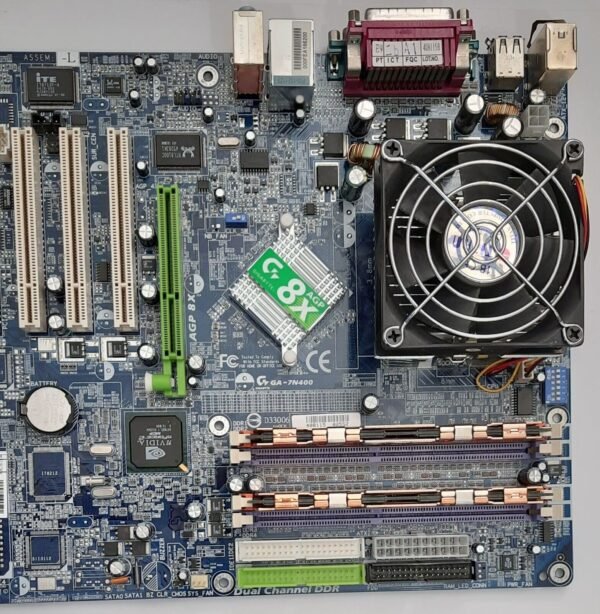 Gigabyte GA-7N400 Sockel A AGP retro Mainboard + AMD Athlon XP 2800+ + 1GB RAM - Image 3