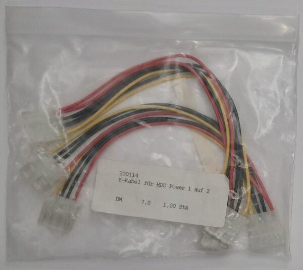 2x Molex Y-Kabel 1 auf 2 (NOS, retro)
