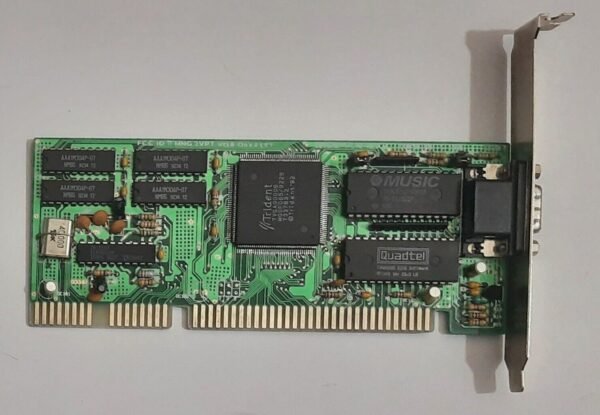 Trident 9016X2/4 LT2 REV. B ISA Grafikkarte (TVGA9000B, 512KB, retro, 1992)