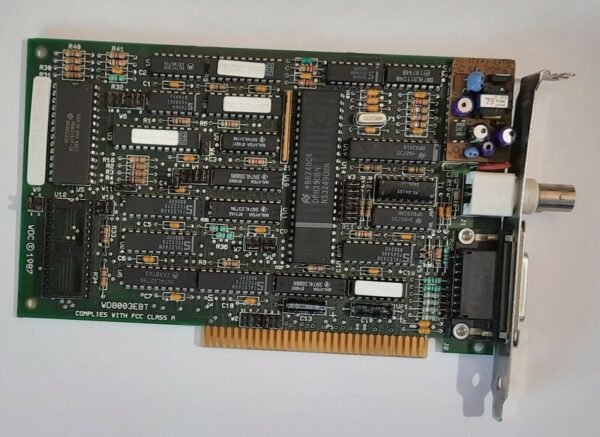 Western Digital WD8003EBT 8-bit ISA Netzwerkkarte (BNC, Koax, retro, 1987)