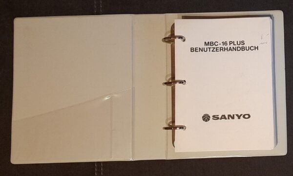 Sanyo MBC-16 Plus Bedienungsanleitung / Handbuch (retro, 8088) - Image 2