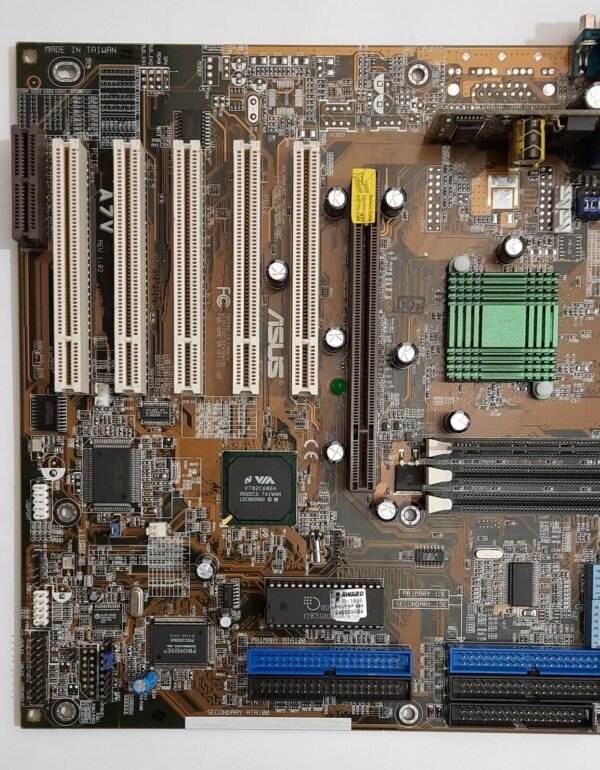 ASUS A7V 1.02 Sockel A retro AGP Mainboard + AMD Athlon 900MHz + 256MB SD-RAM - Image 2