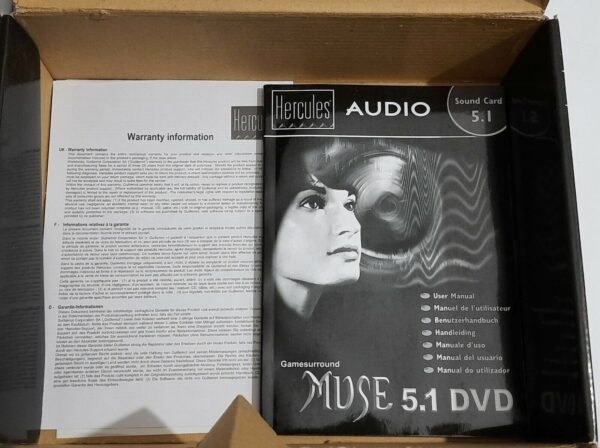 Hercules Gamesurround MUSE 5.1 DVD PCI Soundkarte (OVP, retro, 2009) - Image 4