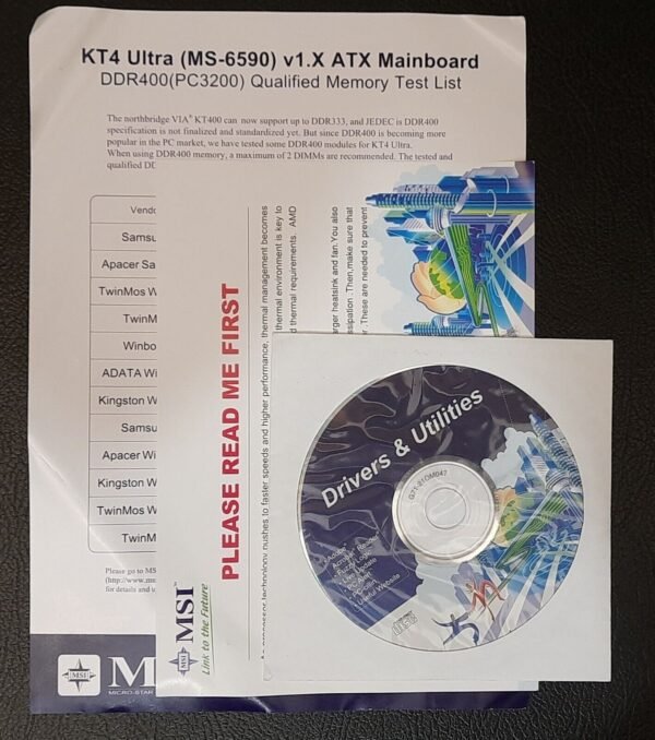 MSI KT4 Ultra Sockel A AGP ISA retro Mainboard OVP - Image 5