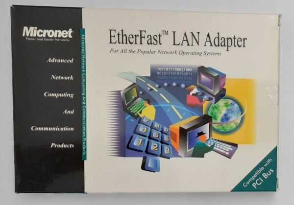 Micronet SP2082A V2 PCI Netzwerkkarte (RJ45, BNC, retro, 2000, OVP)
