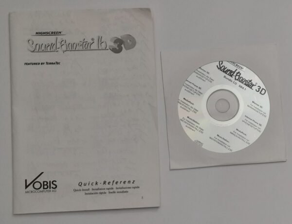 Highscreen Sound-Boostar 16 3D ISA Soundkarte (AD18max10JS, retro, 1998, OVP) - Image 5