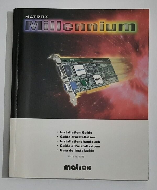 Matrox Millennium MGA-MIL Installation guide / Installationshandbuch (1995)
