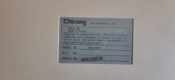 Chicony KB-5193R AT/XT Retro Tastatur DIN-Stecker (Cherry MX Blue, Clicky) - Image 4