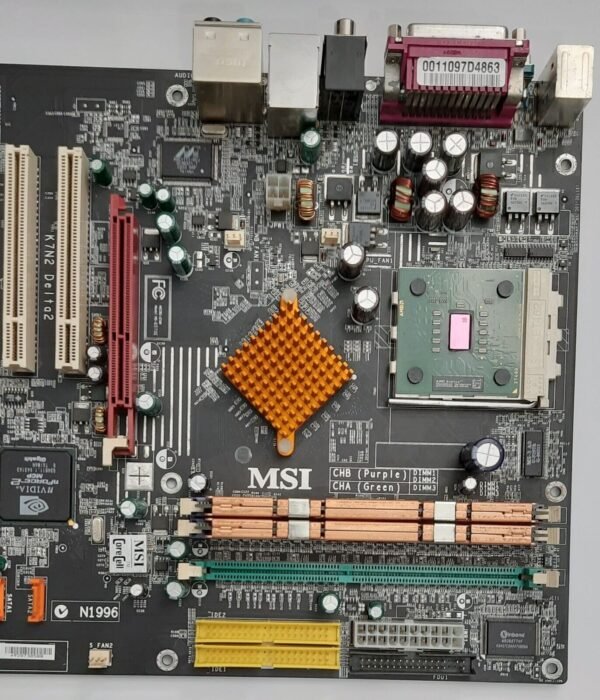 MSI K7N2 Delta2 Sockel A AGP retro Mainboard + AMD Athlon XP 2600+ + 1GB RAM - Image 3