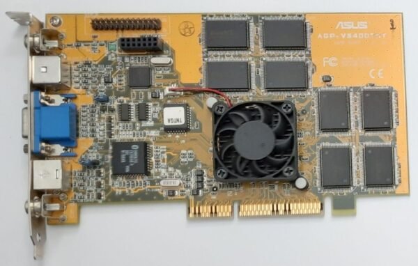 ASUS V3400 AGP Grafikkarte (nvidia Riva TNT, 16MB, retro, 1999)