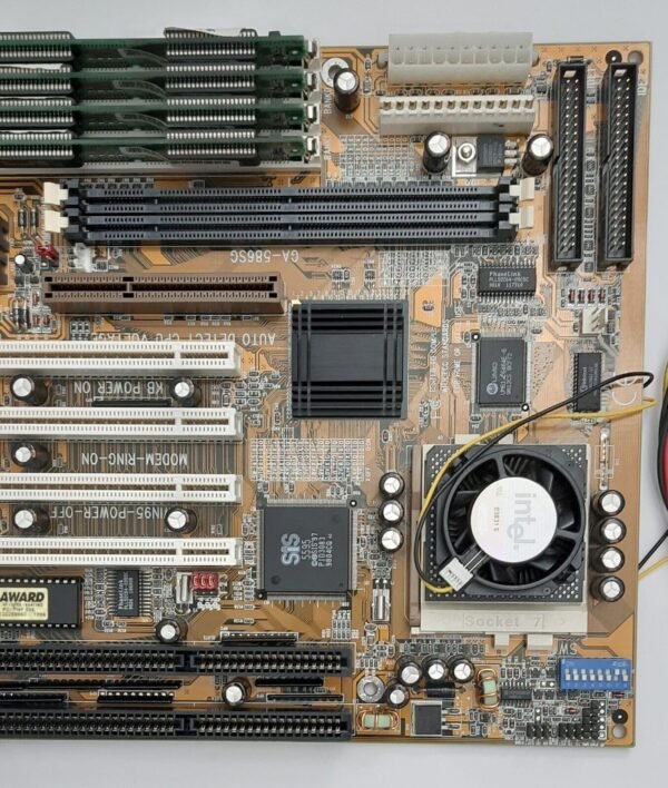 Gigabyte GA-586SG Sockel 7 ATX/AT ISA Mainboard + Pentium MMX 233MHz + 64MB RAM - Image 3