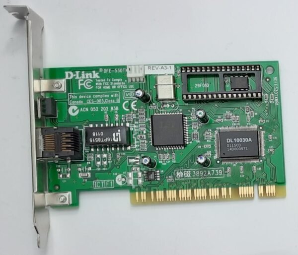 D-Link DE-530TX Rev.A3 PCI Netzwerkkarte (RJ45, Ethernet, DL10030A, 2001)