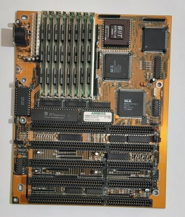 Informtech IT-AM33/40DLC ISA Mainboard + AMD Am80386DX 40MHz + 8MB RAM + 4C87DLC