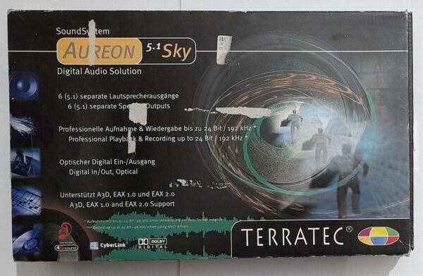 Terratec Aureon 5.1 Sky PCI Soundkarte (ICE1724, OVP, retro, 2002)