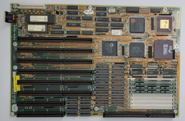 Biostar MB-1325P ISA retro Mainboard + 80386DX 33@25MHz + IIT 3C87-25 + 4MB RAM