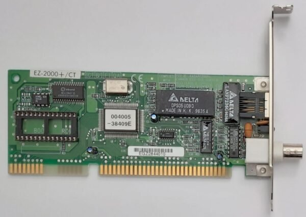 D-Link EZ-2000+/CT ISA Netzwerkkarte (BNC, RJ45, retro, 1996)
