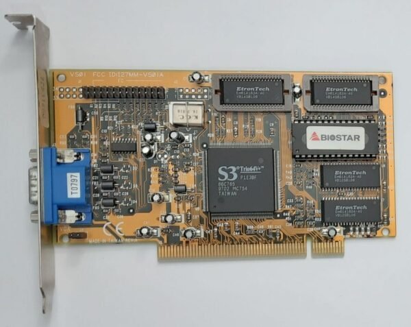 Biostar VS01 PCI Grafikkarte (S3 Trio64V+, 86C765, 2MB, retro, 1997)