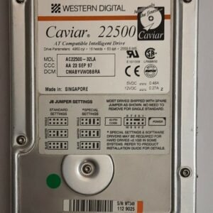 Western Digital Caviar 22500 IDE Festplatte (2559MB, 2.5GB, retro, 1997)