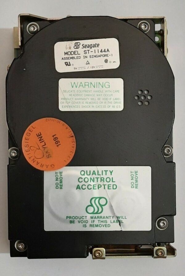Seagate ST1144A IDE Festplatte (130MB, retro, 1991)