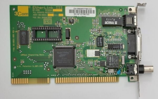 3COM EtherLink III 3C509B-C ISA Netzwerkkarte (BNC, Koax, RJ45, retro, 1996)