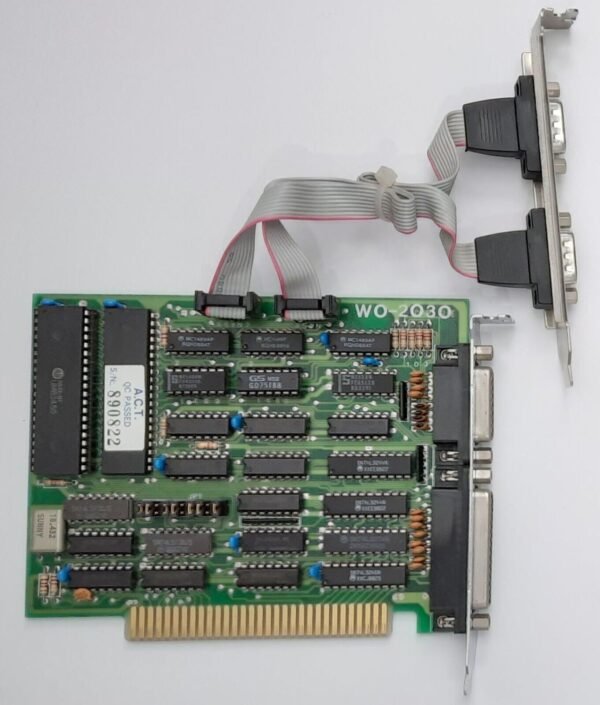W0-2030 ISA 8-bit Multi-I/O Controller (1988, COM, LPT)
