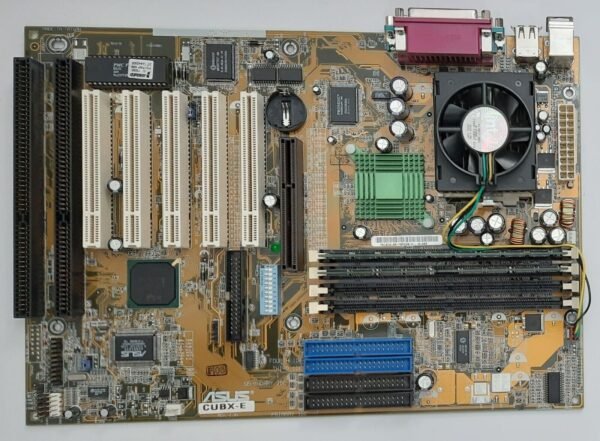 ASUS CUBX-E Sockel 370 AGP retro Mainboard + Pentium III 866MHz + 384MB RAM