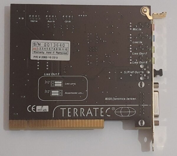 Terratec 512i digital PCI Soundkarte (TT801-QD, ForteMedia FM801-AU, 2002) - Image 4