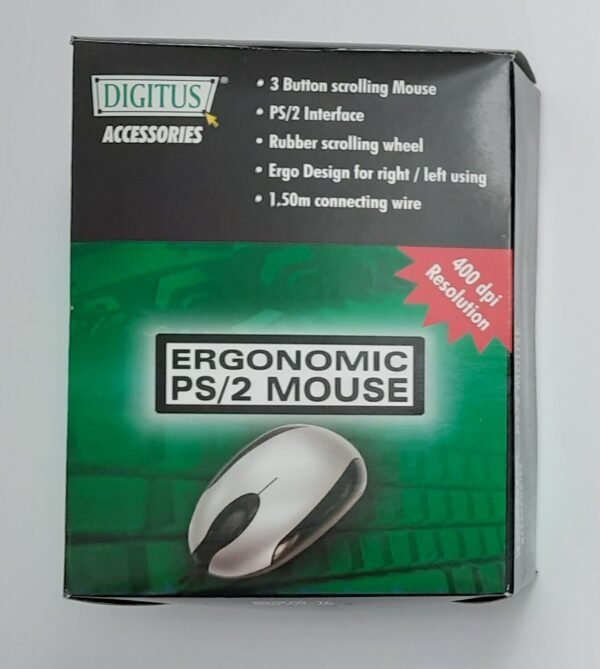 Digitus BX0509-26 Ergonomic PS/2 Mouse (retro, NOS)