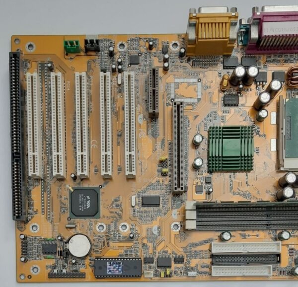 Biostar M6VCG Sockel 370 AGP retro Mainboard + Pentium III 1GHz + 128MB RAM - Image 2