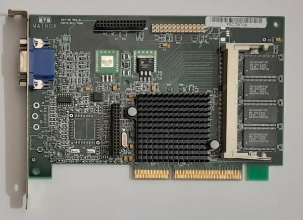 Matrox Millennium G200 AGP Grafikkarte (G2+/MSDA/8B/20, 8MB, 1998)