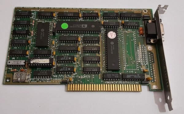 Twinhead CT-6040S 8-bit ISA Grafikkarte (HGC, monochrom, UM6845R, 6040G3, 1987) - Image 2