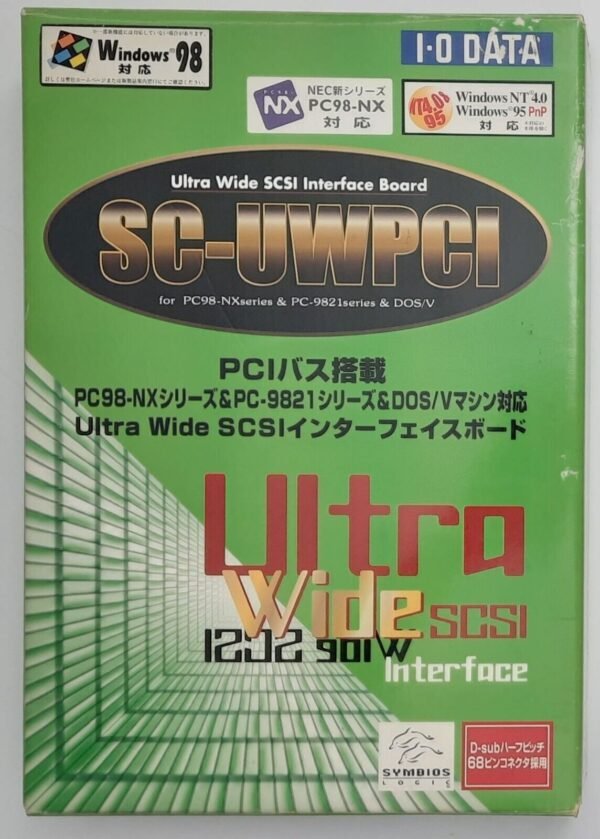 I-O DATA SC-UWPCI PCI SCSI Controller (SymbiosLogic, 50-pol., retro, OVP, 1998)