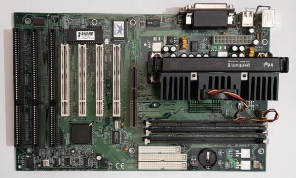 Lucky Star 6ALX2 Slot 1 AGP ISA Mainboard + Intel Pentium II 266MHz + 128MB RAM