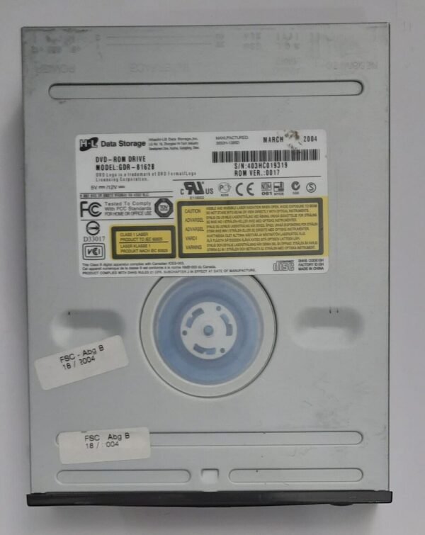 LG / Hitachi GDR-8162B IDE 16x DVD CD-ROM-Laufwerk (48xCD-ROM, schwarz, 2004) - Image 2