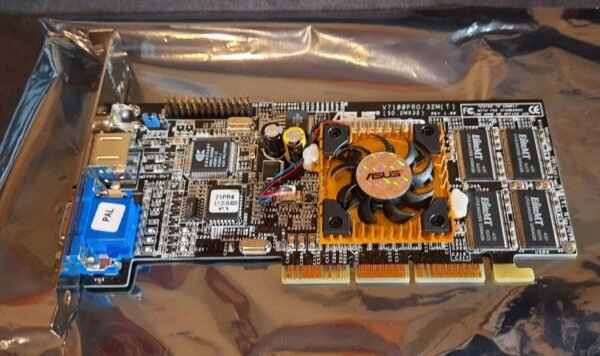 ASUS V7100 Pro AGP Grafikkarte (nvidia GeForce2 MX-400, 32MB, 2001, retro, OVP) - Image 6