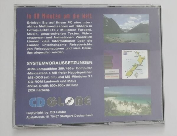 In 80 Minuten um die Welt. CD-ROM (CD GLOBE, 486, Windows 3.x, retro) - Image 3