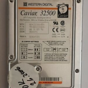 Western Digital Caviar 32500 IDE Festplatte (2559MB, 2.5GB, retro, 1996)